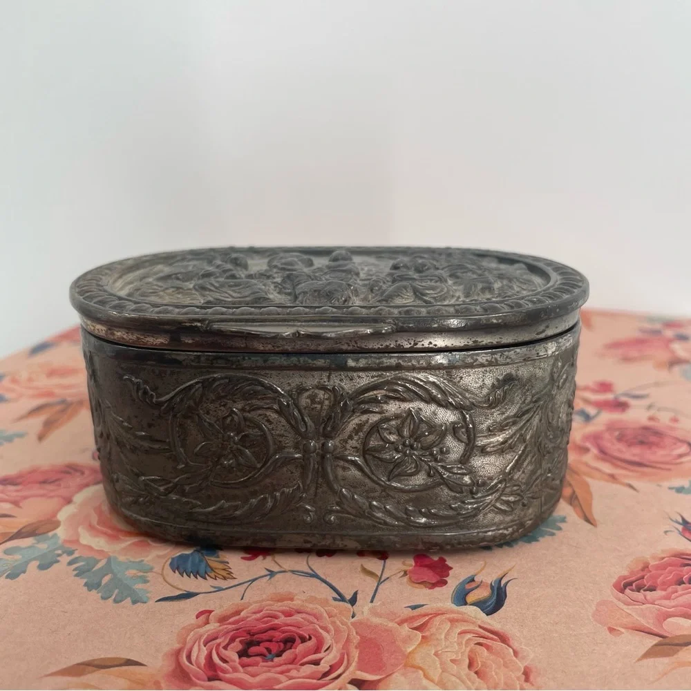 Antique Jennings Brothers Trinket / Jewelry Box